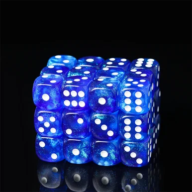 Foam Brain Games 2496 Pipped D6 Set - Arctic Wind (12)