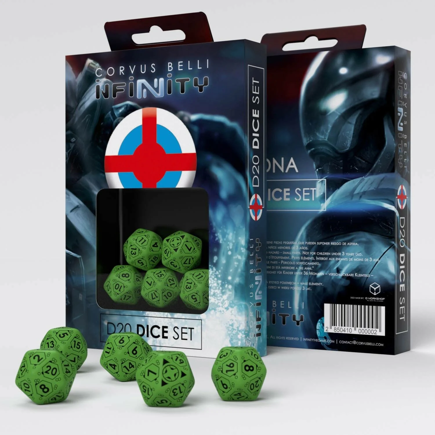 Infinity Ariadna D20 Dice Set - Corvus Belli