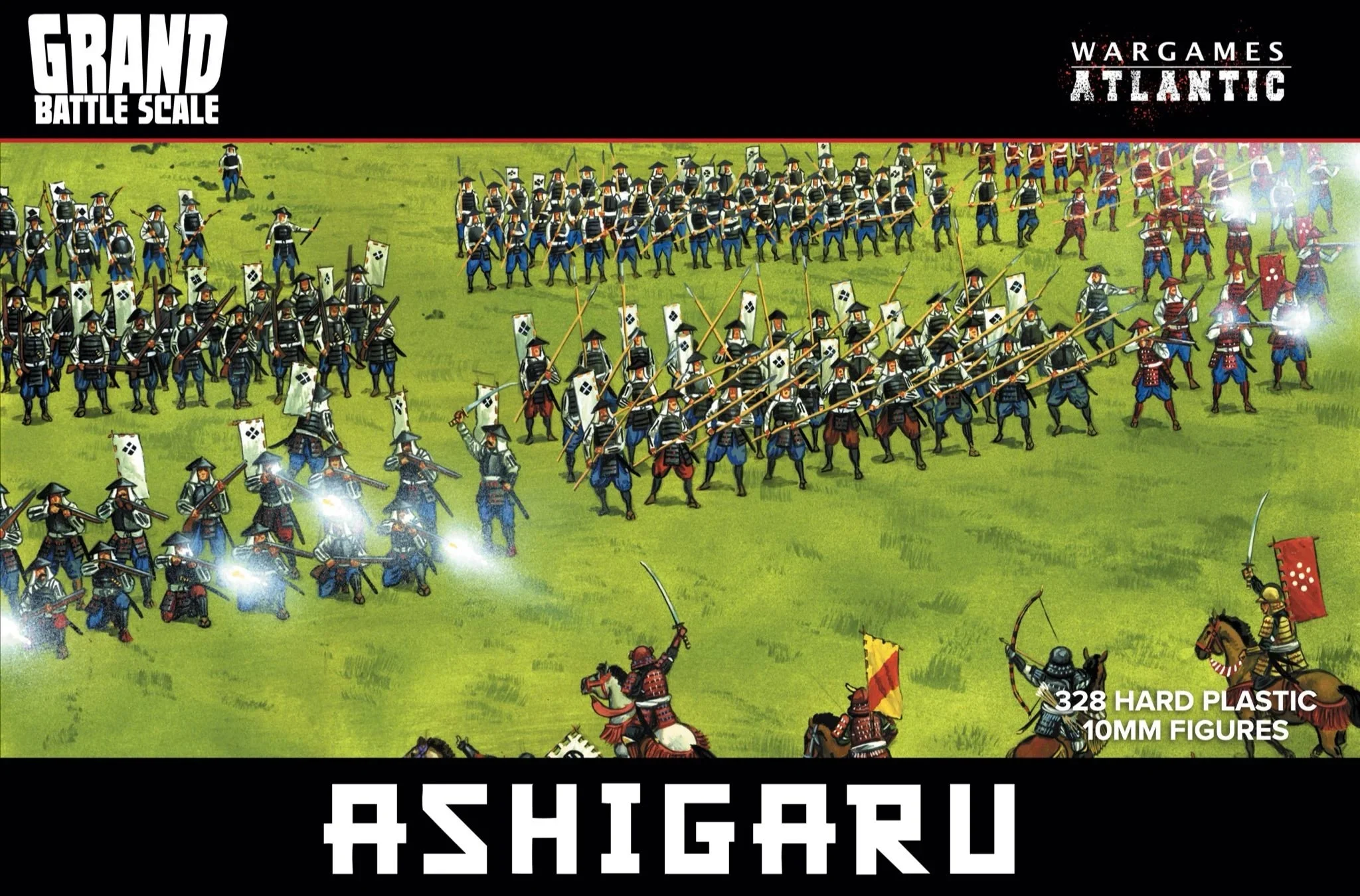 Ashigaru 10mm Scale Model Plastic Figures - Wargames Atlantic