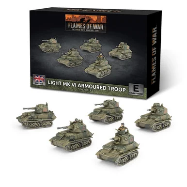 [PREORDER] 15mm British Vickers Light Mk VI Troop - Battlefront Miniatures - BFM