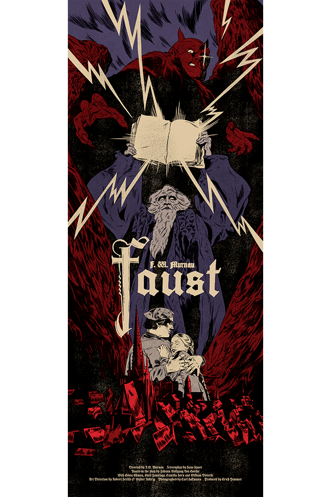 Black Dragon Press x Mondo #21: Faust Variant Poster - Johnny Dombrowski