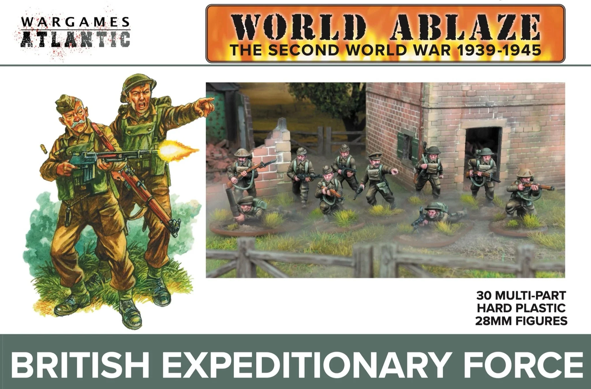 British Expeditionary Force 28 mm Scale Model Plastic Figures - Wargames Atlantic