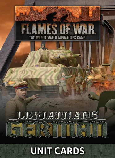 Late War Leviathans - German unit Cards FW27GU