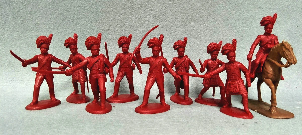 Napoleonic Wars British Highland Infantry Officers 1803 – 1815, 54 mm (1/32) Scale Plastic Figures - Expeditionary Force