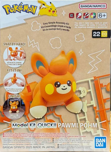 Bandai 2791221 #22 Pokemon Pawmi Model Kit Quick!