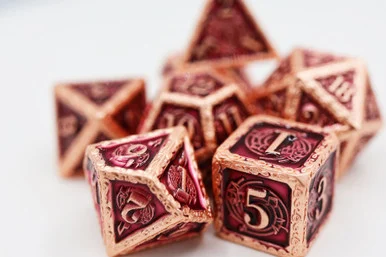 Foam Brain Games 4219 Bardic Song: Allegro - Metal RPG Dice Set