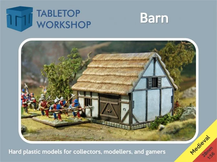 Barn 28mm Scale Building - Tabletop Workshop