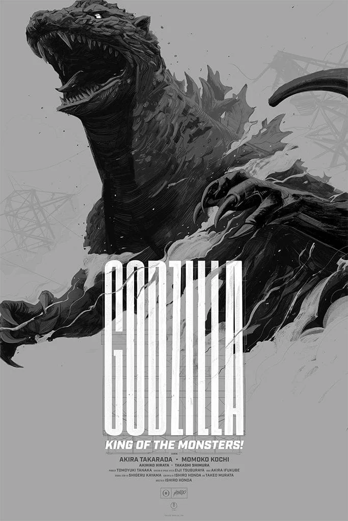 Godzilla Screenprinted Poster - Oliver Barrett