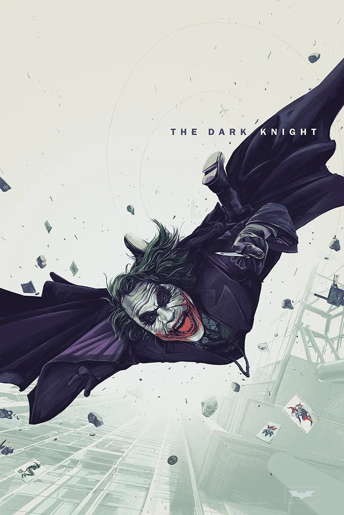 The Dark Knight Screenprinted Poster - Oliver Barrett