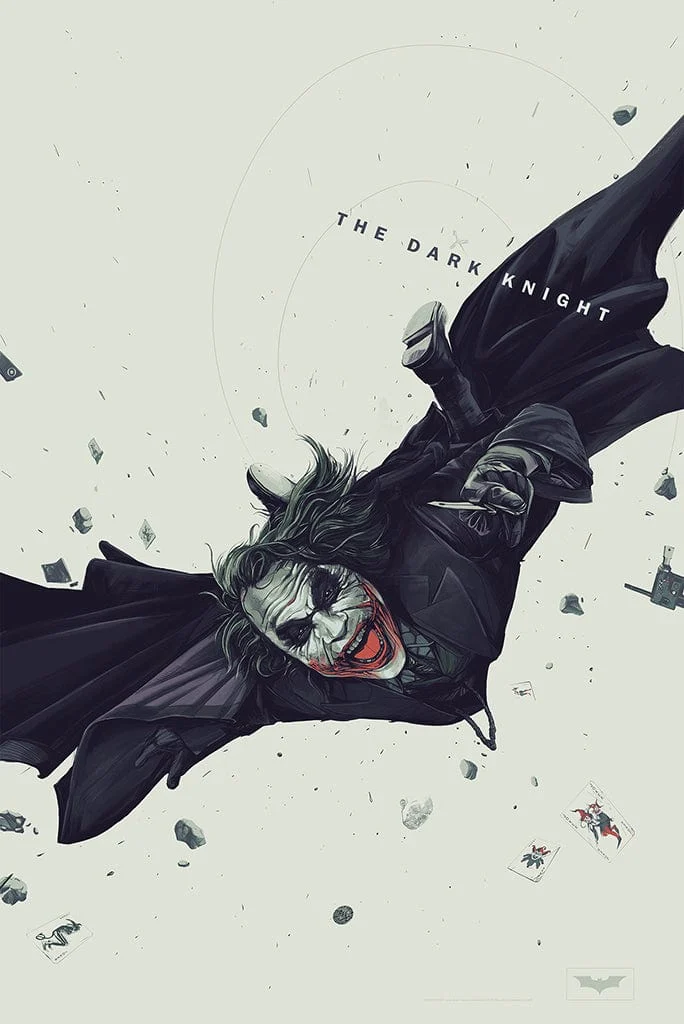 The Dark Knight Variant Screenprinted Poster - Oliver Barrett