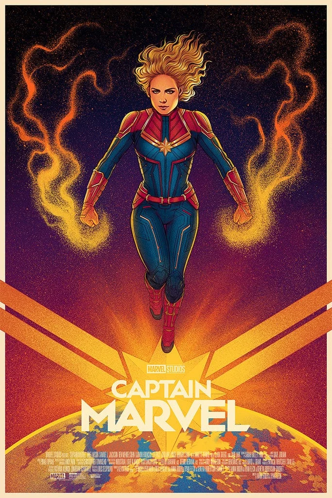 Captain Marvel Poster - Jen Bartel
