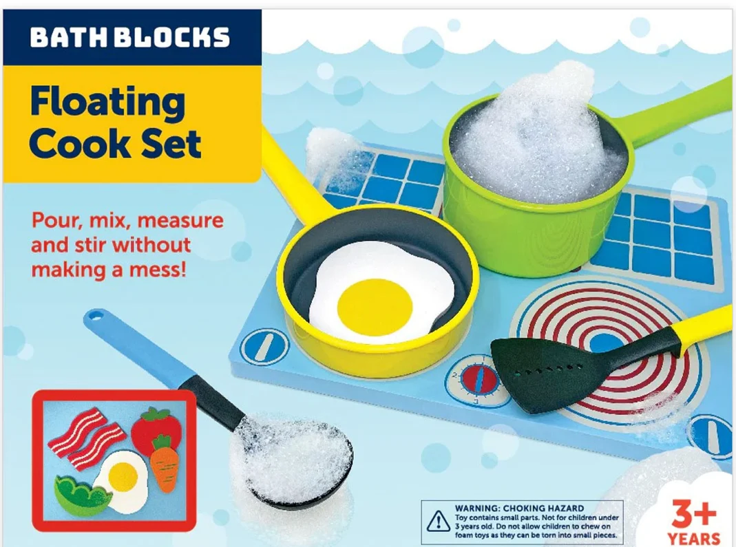Bath Blocks Floating Cook Set - Just Think Toys