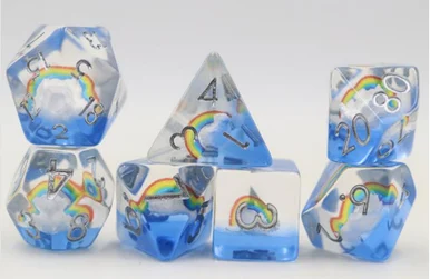 Foam Brain Games 2406 Beautiful Day RPG Dice Set - FoamBrain