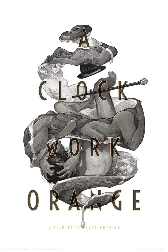 A Clockwork Orange Variant Screenprinted Poster - Wylie Beckert