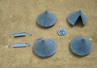 SCENERY: 28mm Bell Tents (4 Tents plus acc) - RENRN1