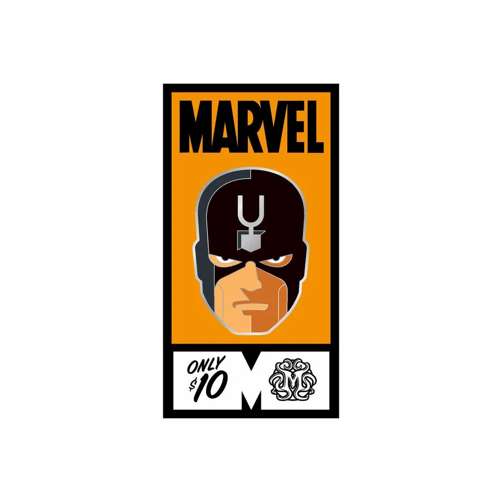 Black Bolt Enamel Pin - Tom Whalen