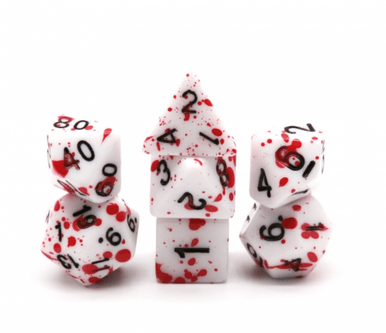 Foam Brain Games 1267 Blood Splatter RPG Dice Set - FoamBrain