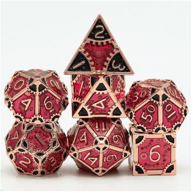 Foam Brain Games 4180 SteamPunk: Bloody Queen - Metal RPG Dice Set