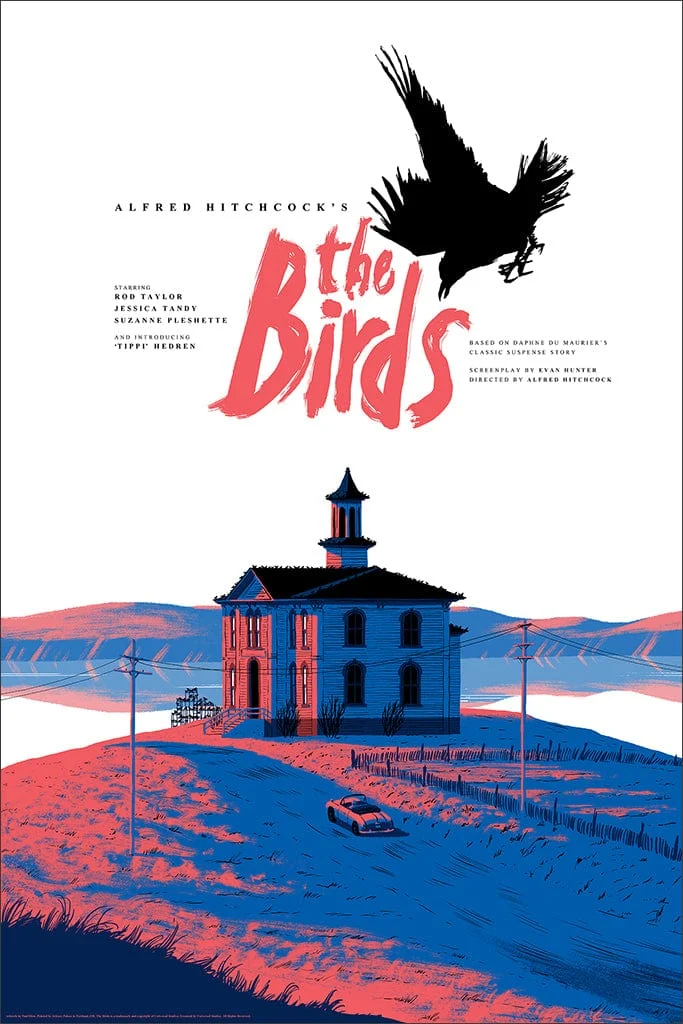 The Birds Poster - Paul Blow