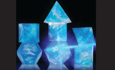 Sirius Dice 0010-01 Cloak and Dagger - Blue Dice Set