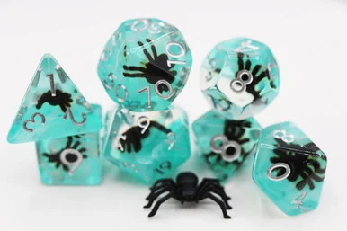 Foam Brain Games 2359 Blue Tarantula RPG Dice Set - FoamBrain