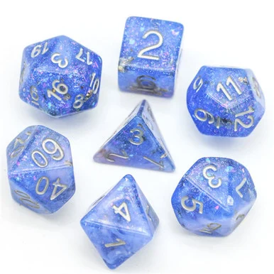 Foam Brain Games 1121 Blue & Pink Seabed Treasure Dice Set - FoamBrain