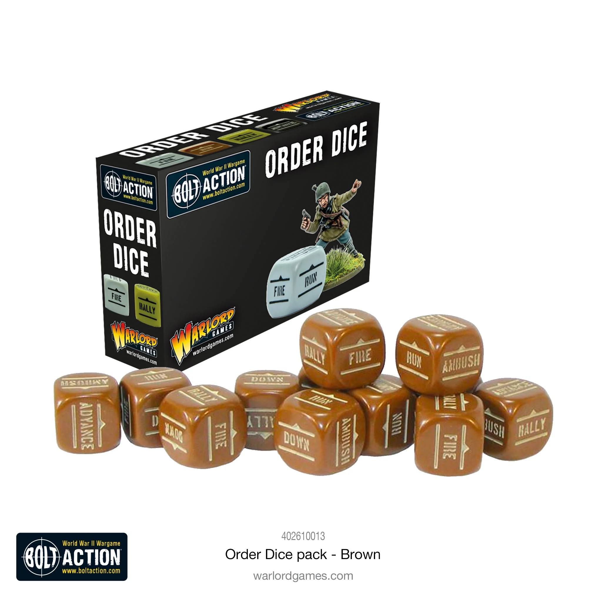 Bolt Action Oder Dice (Brown) - Warlord Games