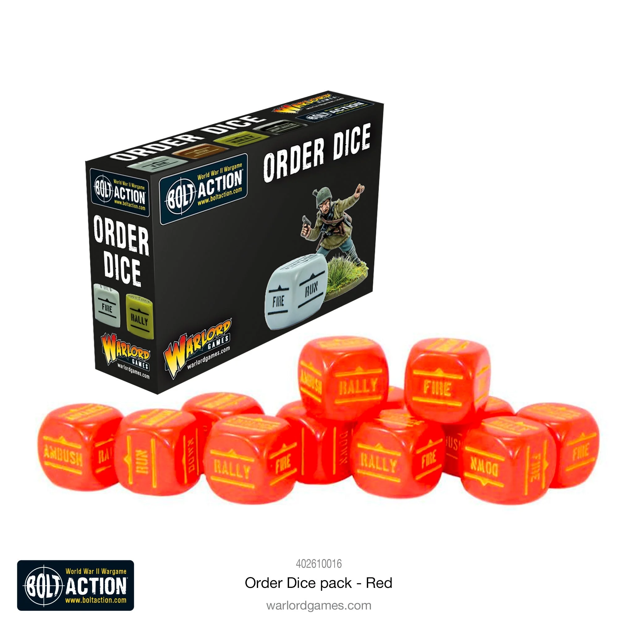 Bolt Action Oder Dice (Red) - Warlord Games