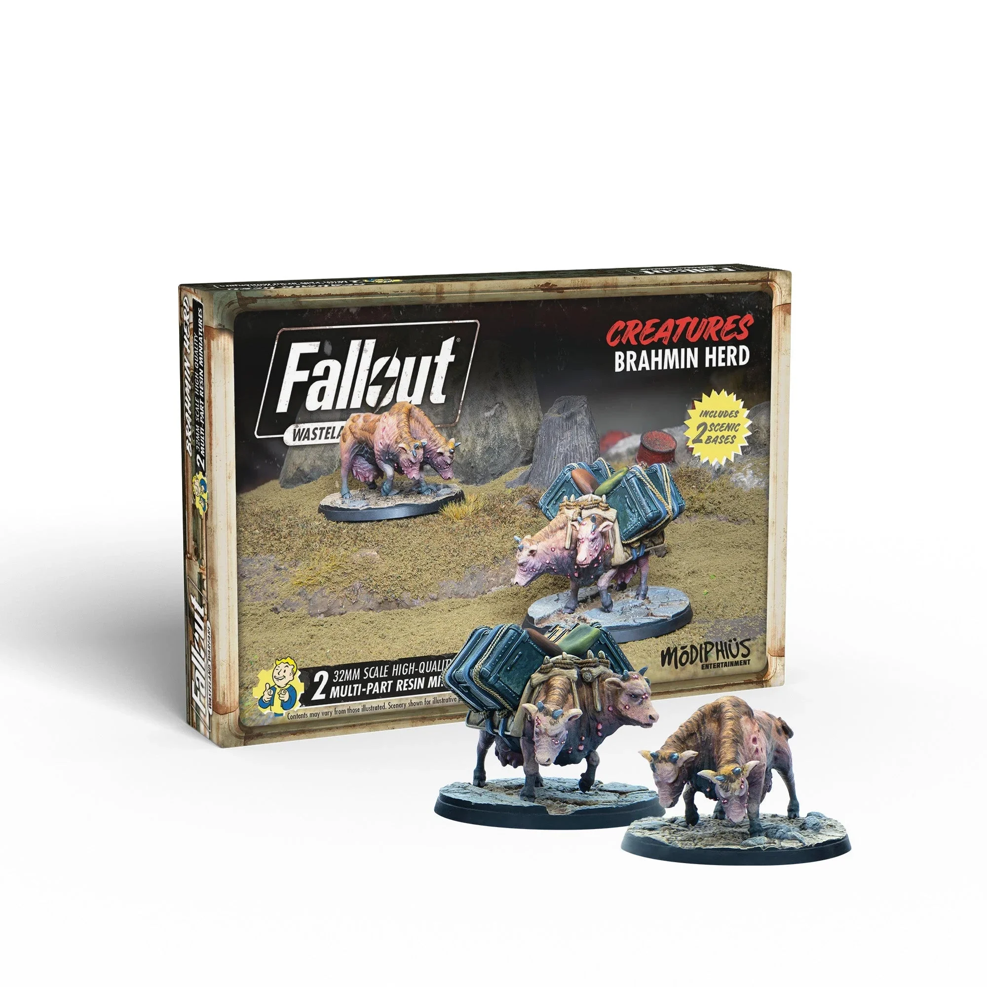 Fallout: Wasteland Warfare – Creatures: Brahmin Herd - Modiphius