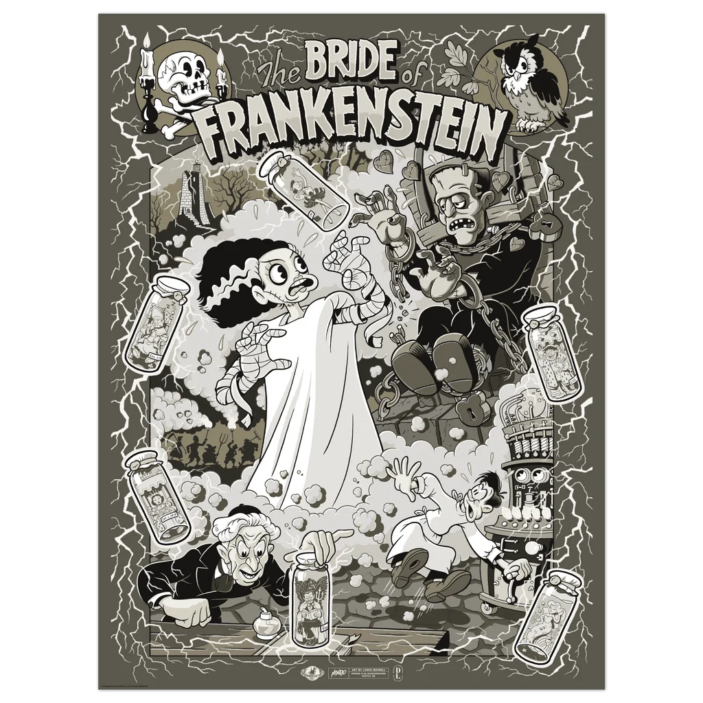 Bride of Frankenstein Variant Poster - Lance Inkwell