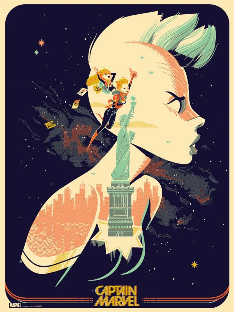 Captain Marvel Poster - Glen Brogan
