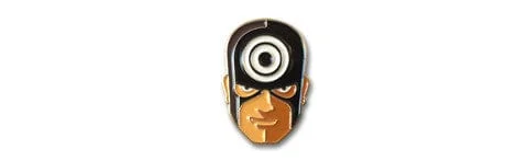 Bullseye Enamel Pin - Tom Whalen