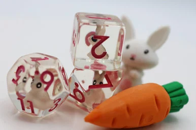 Foam Brain Games 2256 Backyard Bunny RPG Dice Set - FoamBrain