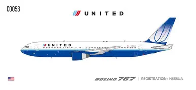 United Airlines B767-300 Reg: N655UA C0053 Scale 1:400
