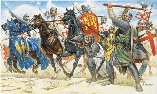 Crusaders 11th Century 1/72 Scale Plastic Figures - Italeri