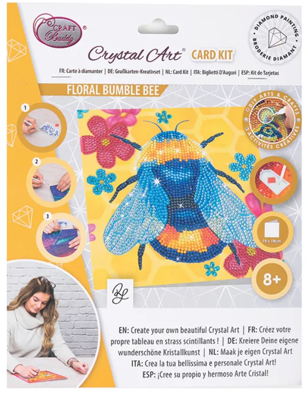 Crystal Art: Floral Bumble Bee - Cobble Hill
