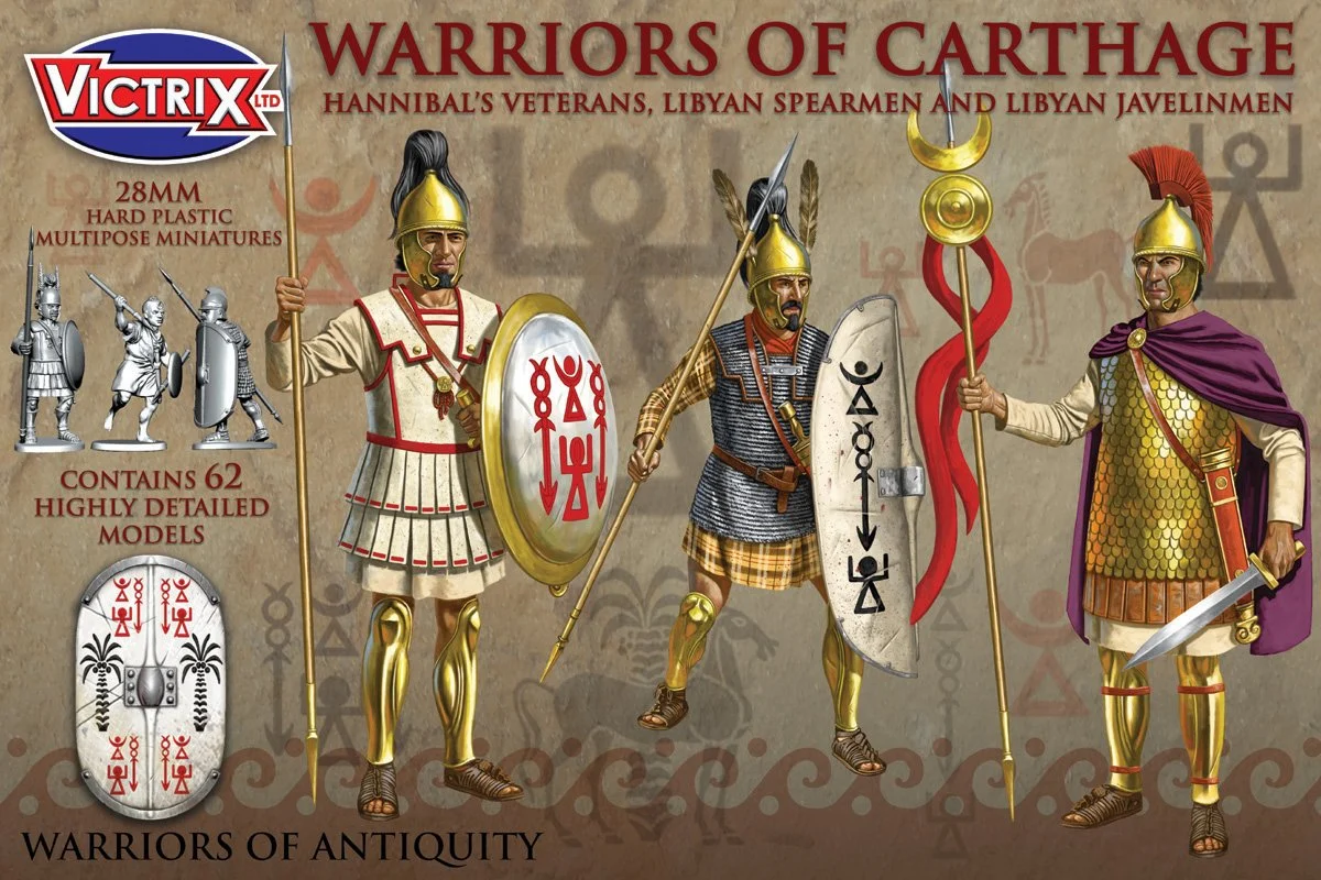 Warriors Of Carthage, 28 mm Scale Model Plastic Figures - Victrix