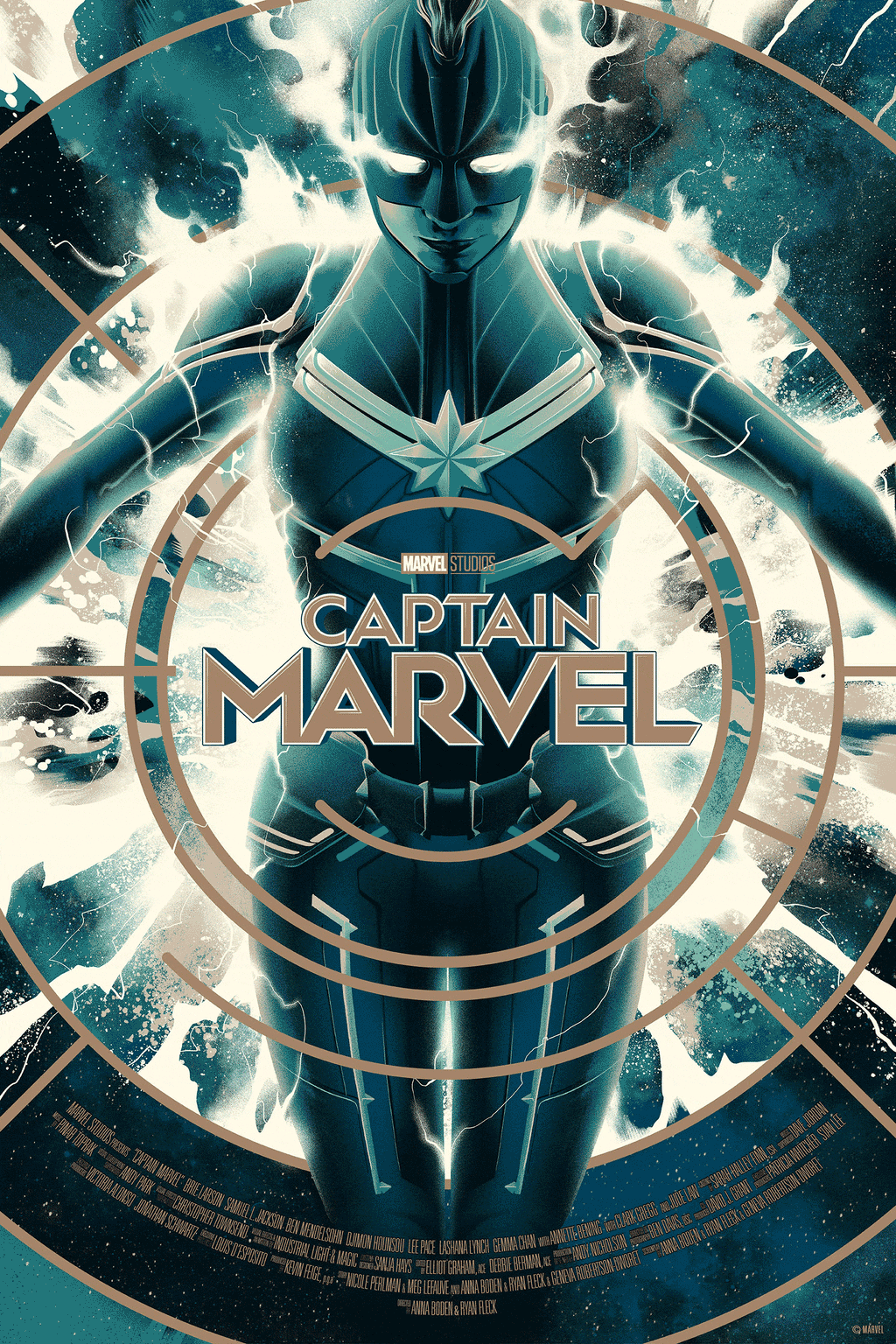 Captain Marvel (Variant) Poster - Matt Taylor