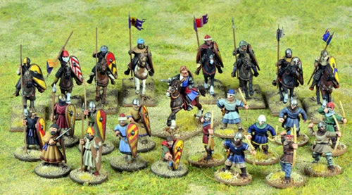 SAGA Crusader Starter Warband (Mixed), 28 mm Scale Metallic Figures - Gripping Beast