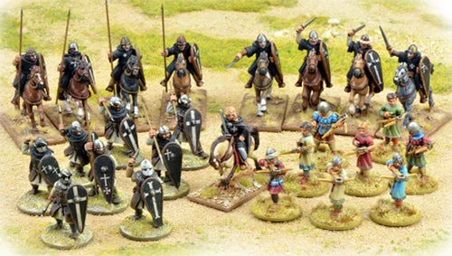 SAGA Milites Christi Starter Warband, 28 mm Scale Metallic Figures - Gripping Beast