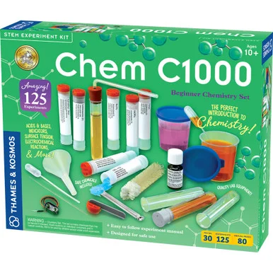 Thames & Kosmos 640118 CHEM C1000 Beginner Chemistry Set