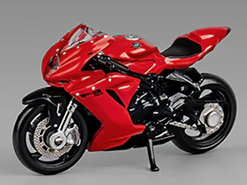 2022 MV Agusta F3 Rosso Motorcycle Red with Figure 1/64 Diecast Model by CM Model - CM Models