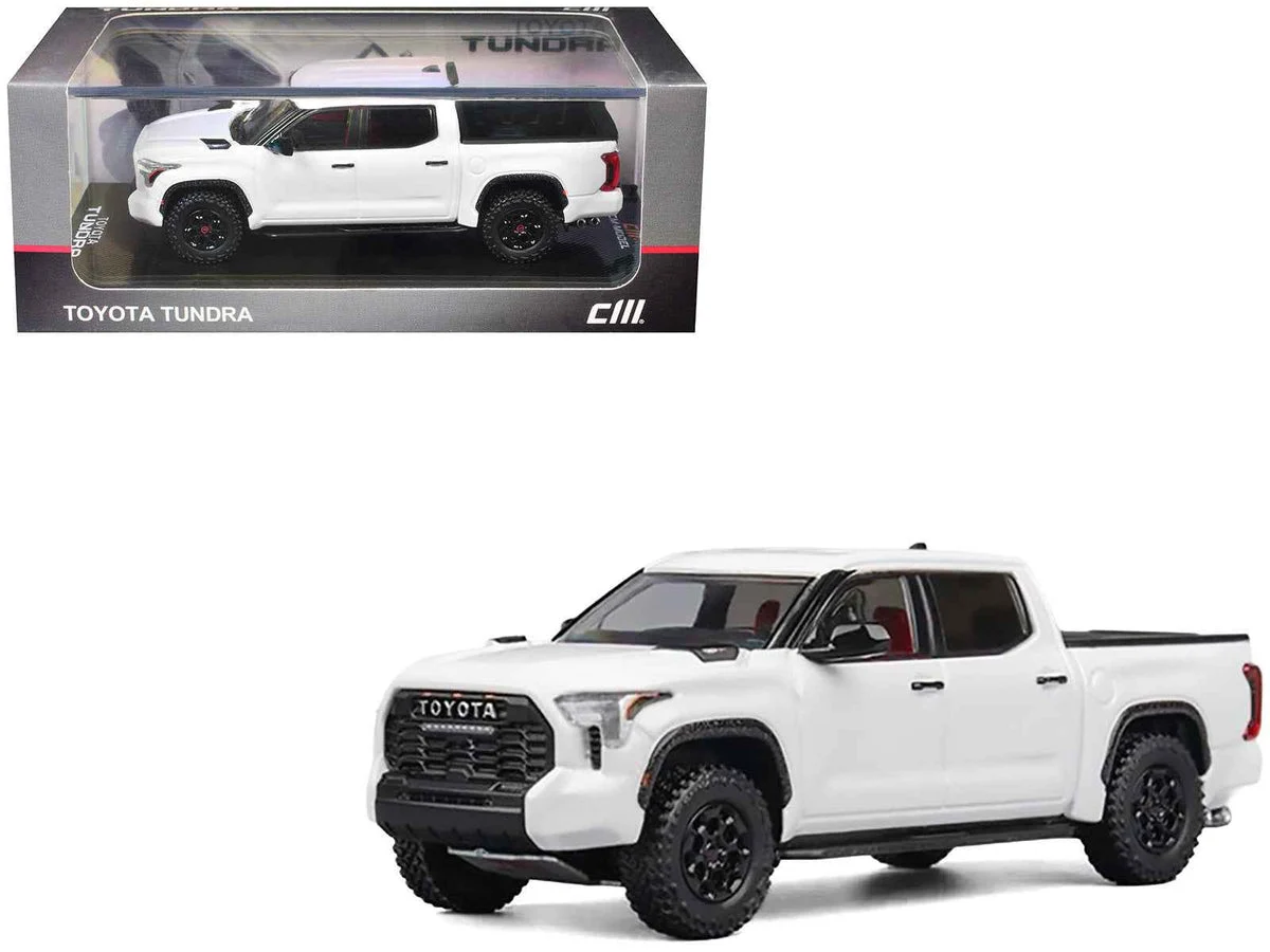 Toyota Tundra Pickup Truck White 1/64 Diecast Model Car by CM Model - CM Models
