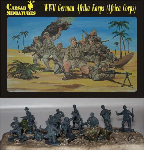 German Afrika Korps WWII Figures 1/72 Scale By Caesar Miniatures - Caesars Miniatures