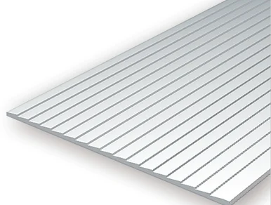 Evergreen Scale Models 4051 Clapboard Siding, .040 x 6 x 12 Sheet, .050 Spacing (1 Piece)