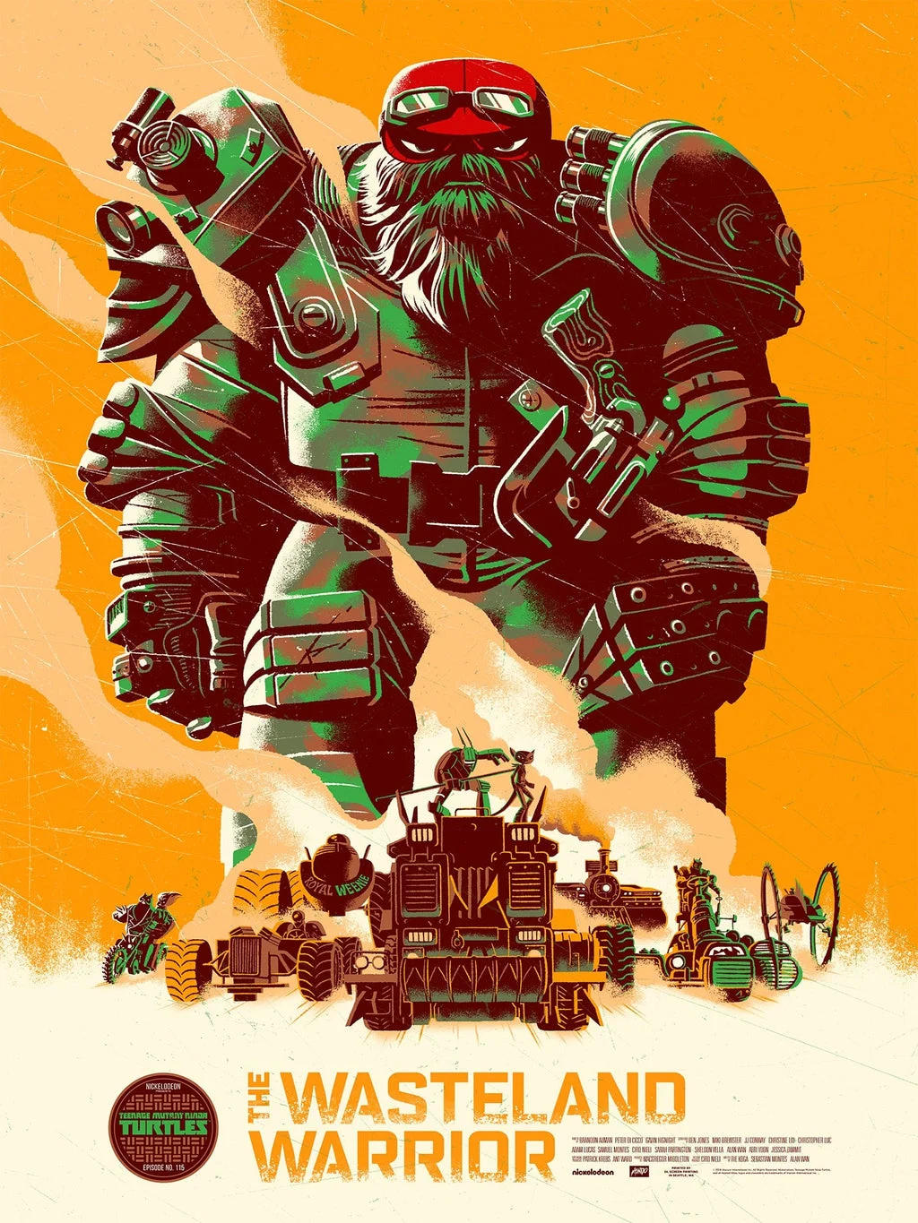 TMNT – “The Wasteland Warrior” Poster - George Caltsoudas