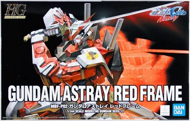 Bandai 5060357 #12 MBF-P02 Gundam Astray Red Frame HG 1/144 Scale Model Kit