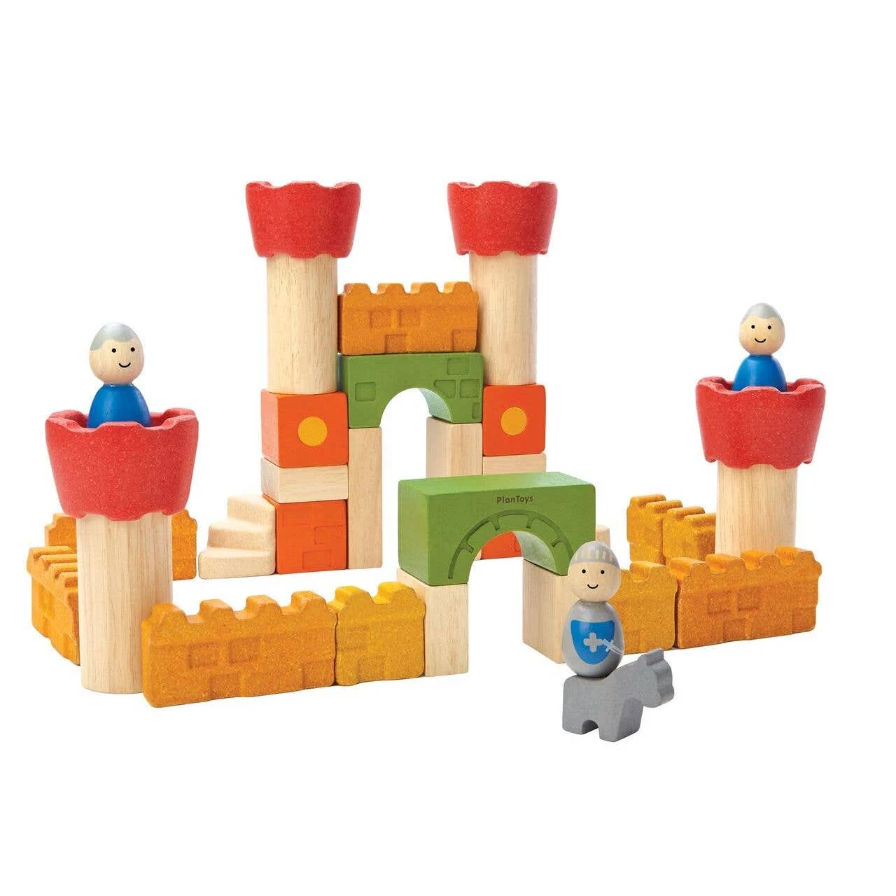 Castle Wooden Blocks - Plan Toys