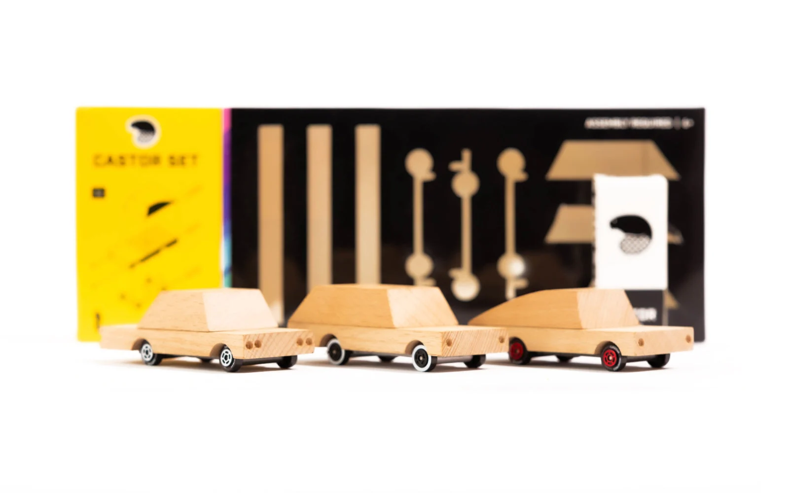 Castor Set Wooden Car Kit - Candylab Toys