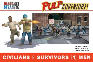 28mm Civilians & Survivors (1): Men - Wargames Atlantic